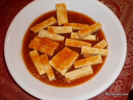 tofu in marinade